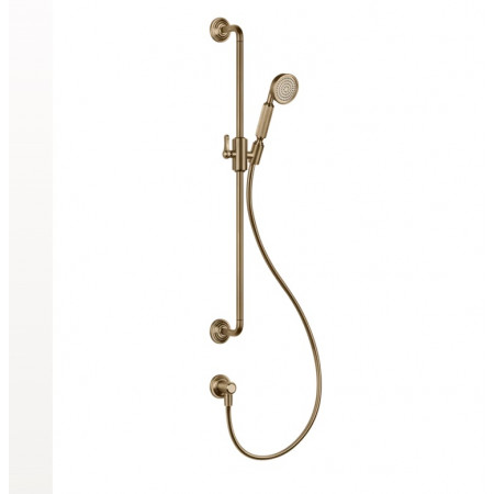 Gessi Venti20 zestaw prysznicowy ze słuchawką anticalc 1,50 m wężem i wylotem wody Warm Bronze Br. PVD