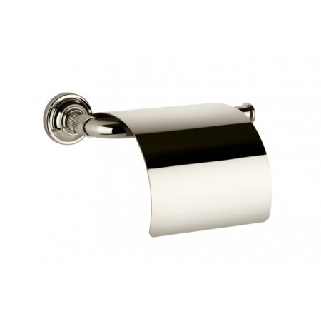 Gessi Venti20 Accessories Uchwyt ścienny na papier w rolce z pokrywą Nickel PVD