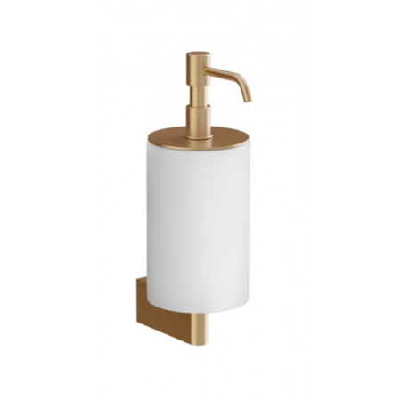 Gessi Dozownik mydła w płynie ścienny biały Warm Bronze Br. PVD