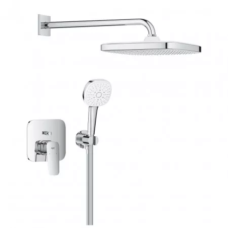 Grohe Cubeo Podtynkowy zestaw prysznicowy z deszczownicą Tempesta 250 chrom