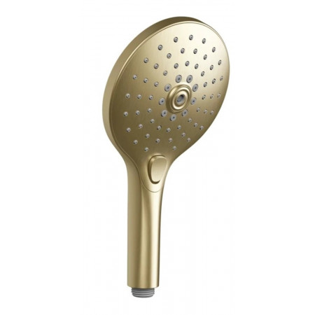 Gessi słuchawka prysznicowa 3S z funkcją anticalc i przyciskiem wyboru Brass Brushed PVD