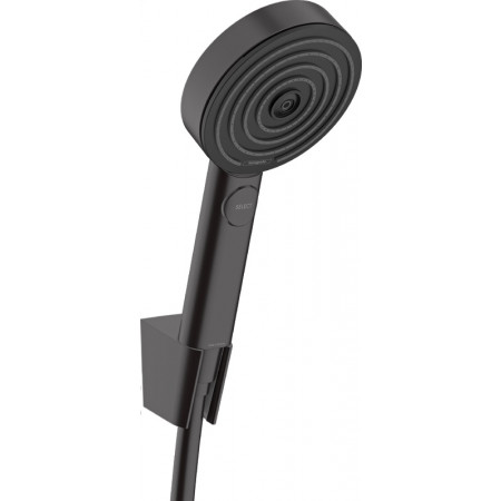 Hansgrohe Pulsify Select S Punktowy zestaw prysznicowy 105 3jet Relaxation EcoSmart z wężem 125 cm Czarny Matowy