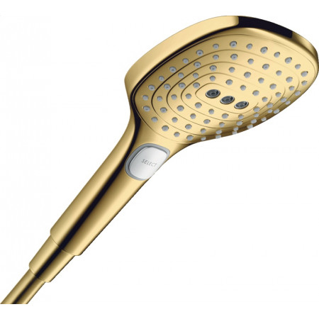 Hansgrohe Raindance Select E słuchawka prysznicowa 120 3jet PowderRain EcoSmart Złoty Optyczny Polerowany