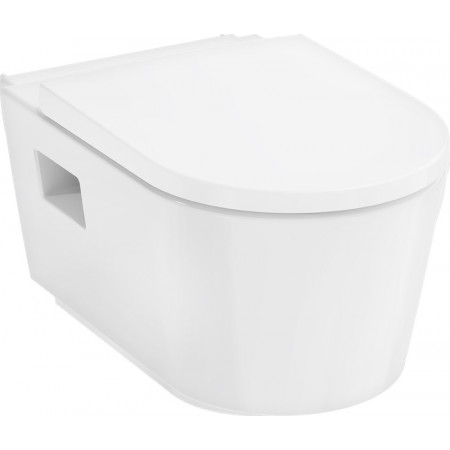 Hansgrohe EluPura Original S Miska wisząca WC 540 AquaChannel Flush z deską WC biały