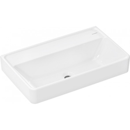Hansgrohe Xanuia Q Umywalka wisząca Compact 650/390 b/o na bat. bez przelewu biały