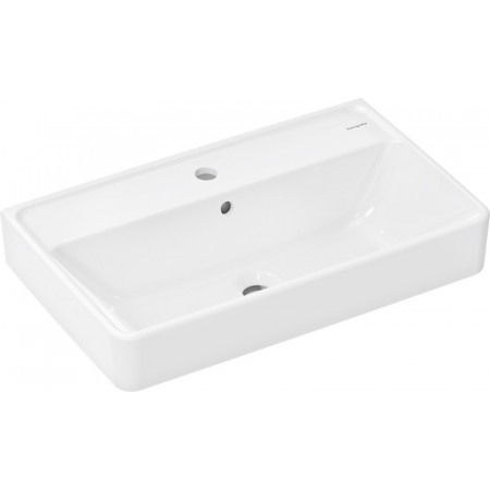 Hansgrohe Xanuia Q Umywalka wisząca Compact 650/390 1/o na bat. z przelewem biały