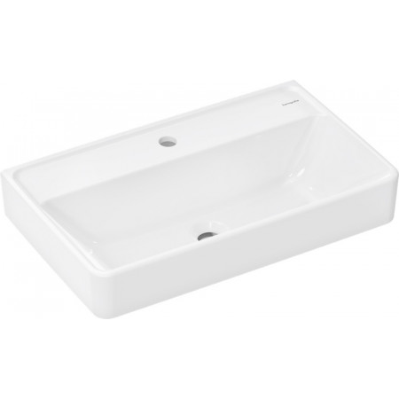 Hansgrohe Xanuia Q Umywalka wisząca Compact 650/390 1/o na bat. bez przelewu SmartClean biały