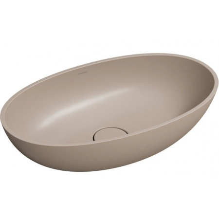 Omnires Shell M+ Umywalka Nablatowa, 60 X 35 Cm dune beige mat