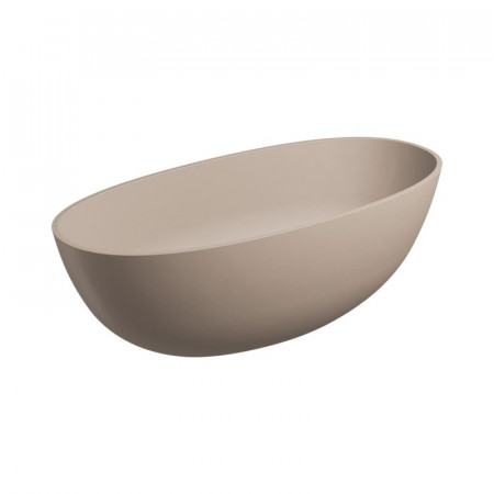 Omnires Shell M+ Wanna Wolnostojąca, 160 X 75 Cm, Z Syfonem dune beige mat