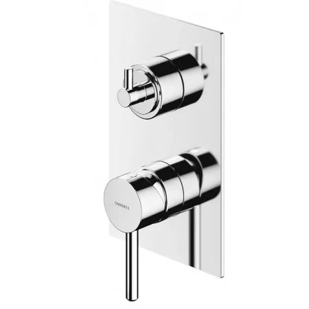 Omnires Y Bateria Prysznicowo-Wannowa Podtynkowa 3-Wyjściowa chrom połysk