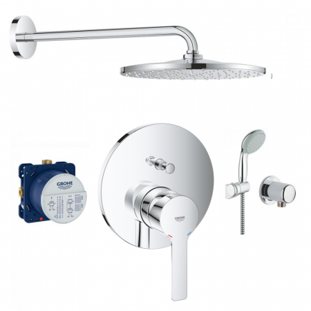 Grohe Lineare Zestaw prysznicowy podtynkowy, deszczownica  31 cm (24064001 + 35600000 + 26558000) chrom
