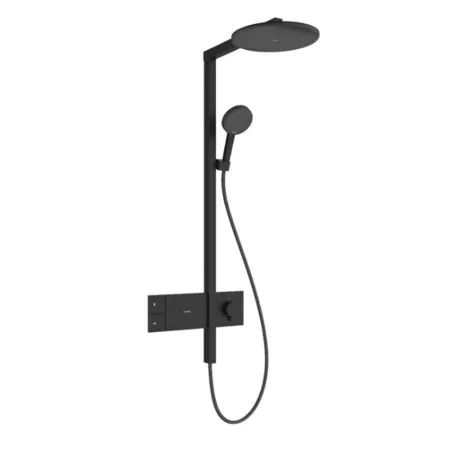 Hansgrohe Raindance Alive S Komplet prysznicowy termostat z deszczownicą 300 1jet Comfort Czarny Matowy
