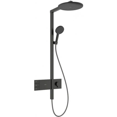 Hansgrohe Raindance Alive S Komplet prysznicowy 300 2jet z term. ShowerSelect Comfort Czarny Chrom Szczotkowany
