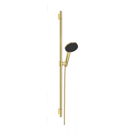 Hansgrohe Raindance Alive Select S Zestaw prysznicowy 125 3jet EcoSmart z drążkiem Unica S Puro 90 cm Złoty Optyczny Polerowany