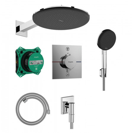 Hansgrohe Raindance Alive S System prysznicowy 300 1jet z baterią termostatyczną i iBox universal 2, podtynkowy Chrom