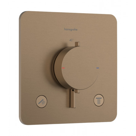Hansgrohe Ecostat Comfort Q Bateria termostatyczna do 2 odbiorników, podtynkowa Brąz Szczotkowany