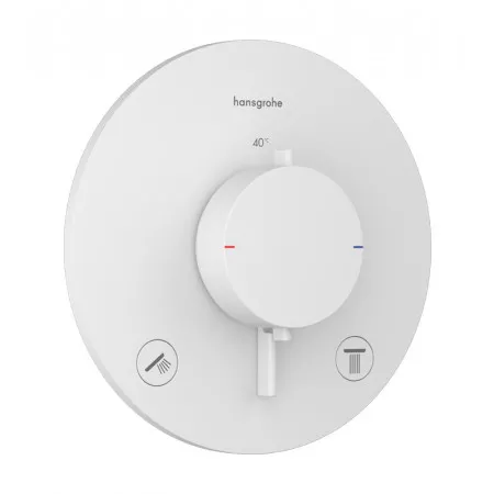 Hansgrohe Ecostat Comfort S Bateria termostatyczna do 2 odbiorników, podtynkowa Biały Matowy