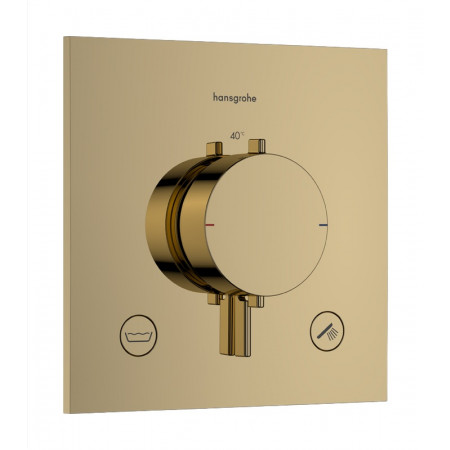 Hansgrohe Ecostat Comfort E Bateria termostatyczna do 2 odbiorników , podtynkowa Złoty Optyczny Polerowany