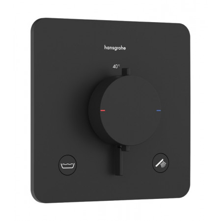 Hansgrohe Ecostat Comfort Q Bateria termostatyczna do 2 odbiorników , podtynkowa Czarny Matowy