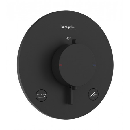 Hansgrohe Ecostat Comfort S Bateria termostatyczna do 2 odbiorników , podtynkowa Czarny Matowy