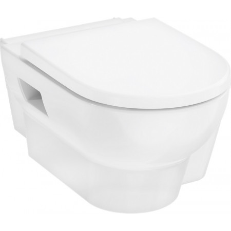 Hansgrohe GladeLake S Miska wisząca WC 540, AquaChannel Flush z deską WC Biały