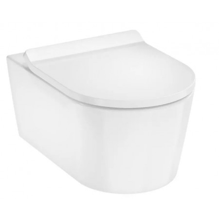 Hansgrohe EluPura S Miska wisząca WC 540, AquaHelix Flush z deską WC, SoftClose, QuickRelease, Slim Biały