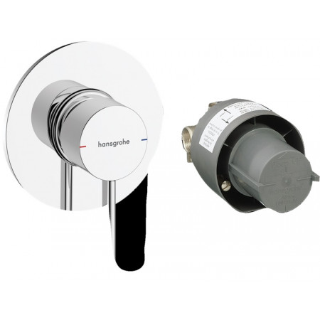 Hansgrohe Zesis S Zestaw jednouchwytowej baterii prysznicowej, podtynkowy Chrom