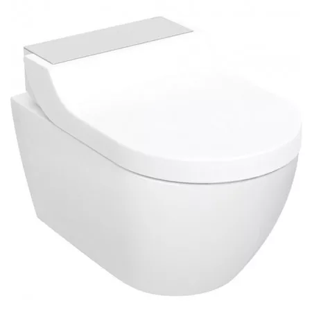 Geberit AquaClean Tuma Comfort Urządzenie WC z funkcją higieny intymnej wisząca miska WC, stal (146.292.FW.1)