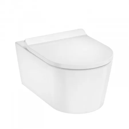 Hansgrohe EluPura S Zestaw Miska wisząca WC 54cm bezrantowa + Deska w/o 61114450+60112450