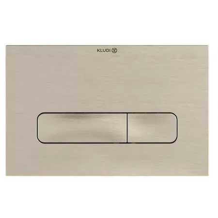 Kludi Unifix przycisk spłukujący do WC, prostokątne przyciski, pasuje do Kludi Unifix, nikiel szczotkowany