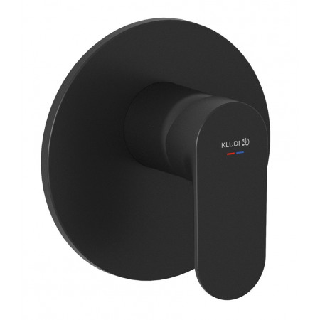 Kludi X1 podtynkowa bateria natryskowa, czarny mat
