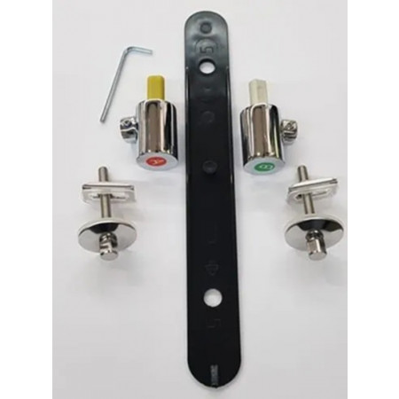 Zestaw zawiasów Geberit do deski sedesowej, mocowanie od góry, wolne opadanie (2 szt.)