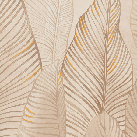 Obraz gresowy ścienny Mild Clay leaves C 119,8x59,8x0,8 Gat.1