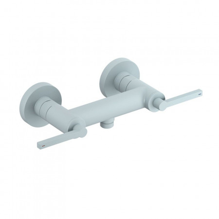 Kludi Nova Fonte Puristic bateria natryskowa; uchwyty proste; niebieski mat