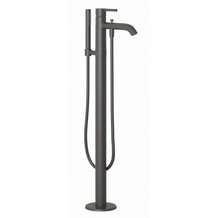 Kludi Nova Fonte bateria wannowo-natryskowa, wolnostojąca, czarny mat