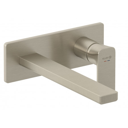 Kludi Renon Ścienna bateria umywalkowa 243; nikiel szczotkowany