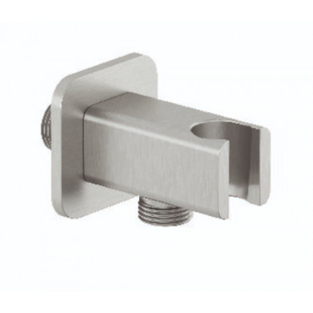 Kludi A-qa przyłącze kątowe do węża natryskowego ze ściennym uchwytem natryskowym, soft-edge