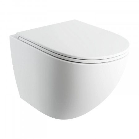 Omnires Ottawa Comfort Miska Toaletowa Wisząca Silent Power™ Z Deską Wolnoopadającą, 54 X 37 Cm biały mat