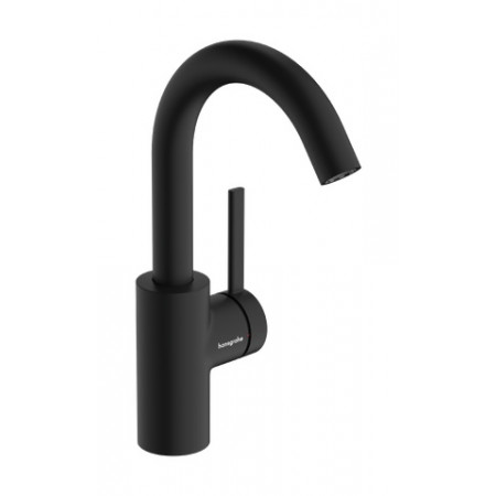 Hansgrohe Zesis S bateria umywalkowa 210 CoolStart z obrotową wylewką bez kompletu odpływowego Czarny Matowy