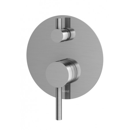 Kohlman Axel Brushed Nickel Podtynkowa bateria wannowo-prysznicowa z trzema wyjściami