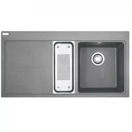 Franke Mythos MTG 651-100 komora z lewej zlewozmywak wbudowywany Fragranit+ Kamienny Szary - 686214_O1