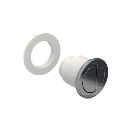 Geberit HyTouch pneumatyczny przycisk uruchamiający WC Typ 10, ręczny, meblowy dwudzielny, biały-chrom - 553830_O1