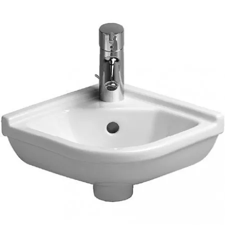 Duravit Strack 3 umywalka mała narożna 44 biała WonderGliss