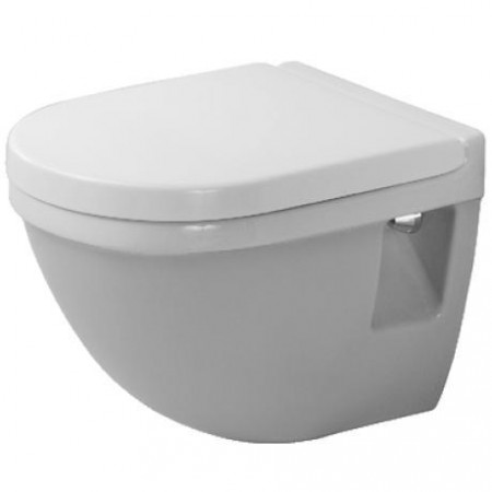 Duravit Starck 3 Miska lejowa WC wisząca 36x48,5 biała Compact WonderGliss