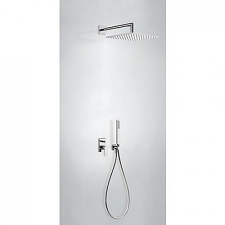 Tres Project kompletny zestaw prysznicowy podtynkowy deszczownica 300x300 mm chrom - 745082_O1