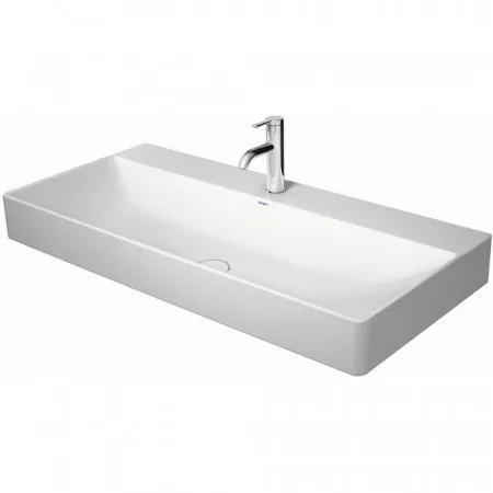 Duravit DuraSquare Umywalka wisząca / nablatowa b/przelewu 100x47 biała - 739475_O1