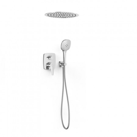 Tres Therm-Box Zestaw podtynkowy prysznicowy z termostatem i deszczownicą Chrom - 862785_O1