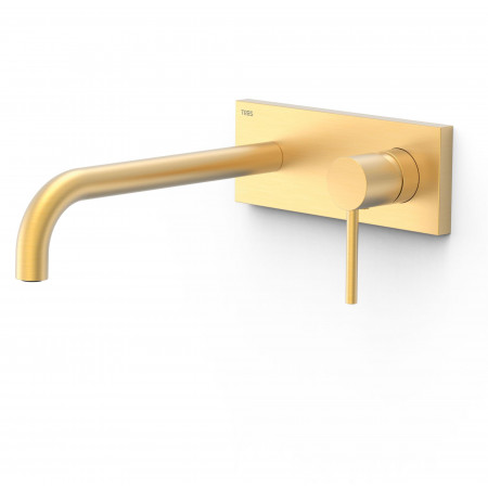 Tres Study Exclusive Bateria podtynkowa umywalkowa 240mm Matowe złoto 24K - 825594_O1