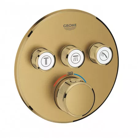 Grohe GROHTHERM SMARTCONTROL BATERIA TERMOSTATYCZNA DO OBSŁUGI TRZECH WYJŚĆ WODY brushed cool sunrise - 798232_O1