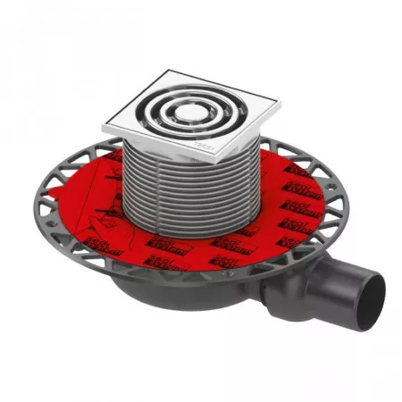 Tece Drainpoint S 110 Zestaw odpływowy super płaski z kołnierzem uniwersalnym Seal System - 765201_O1